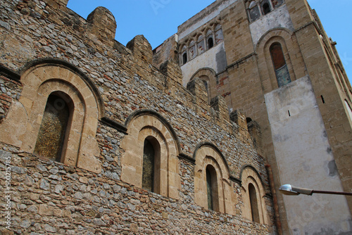 Billede på lærred medieval cathedral in cefalù in sicily in italy