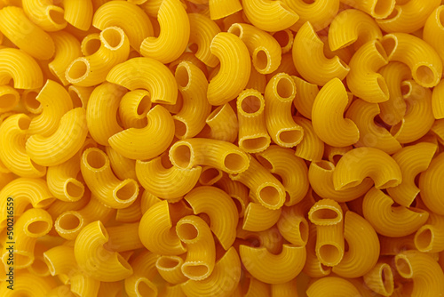 Macaroni on a white background