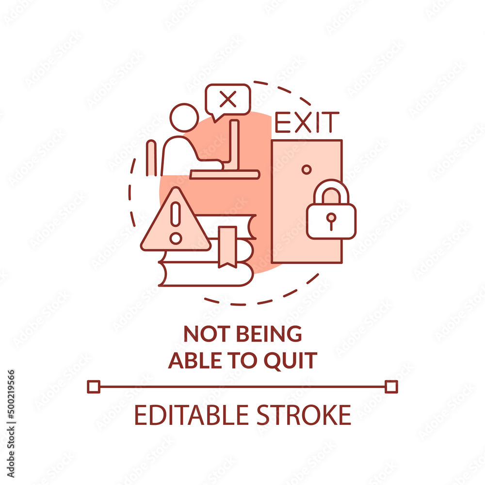 Not being able to quit terracotta concept icon. Play obsession. Game addiction sign abstract idea thin line illustration. Isolated outline drawing. Editable stroke. Arial, Myriad Pro-Bold fonts used Not being able to quit terracotta concept icon. Play obsession. Game addiction sign abstract idea thin line illustration. Isolated outline drawing. Editable stroke. Arial, Myriad Pro-Bold fonts used