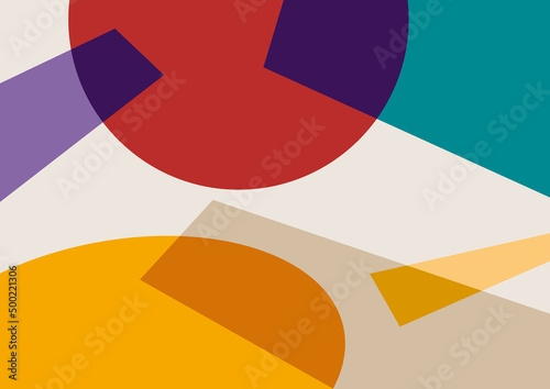 digital framework inspired by a painting expressionism and geometric abstractionism art style. Colorful background