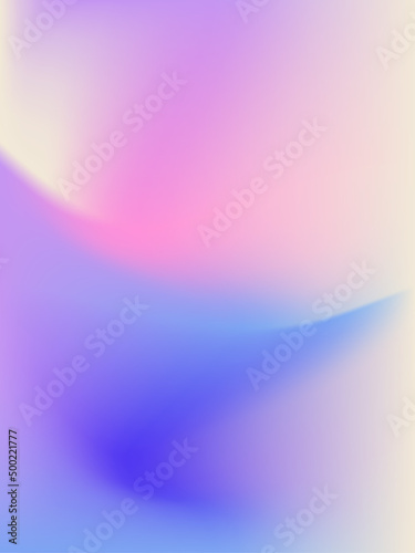 Abstract mesh gradient. Cute gradient background. Colored fluid graphic composition. Vibrant minimal hologram gradient. Editable vector.
