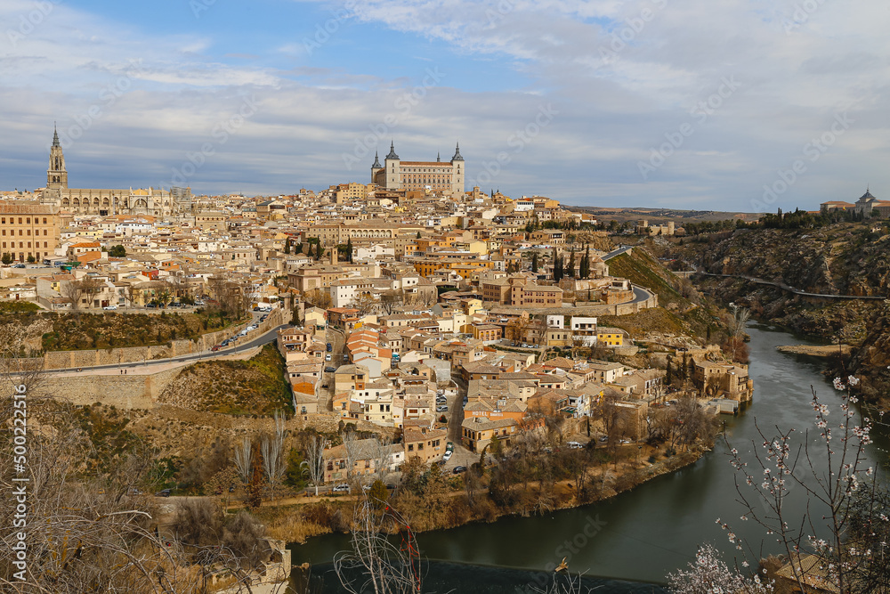 view of toledo in a sunny day, Spain