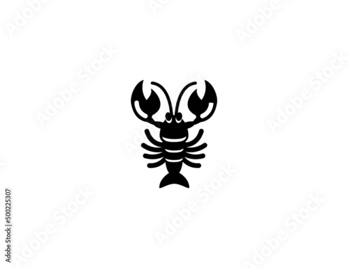 Lobster vector icon. Isolated lobster flat illustration © photosynthesis