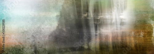 Fototapeta Naklejka Na Ścianę i Meble -  wald zwielicht ruhestätte erinnerung karte motiv