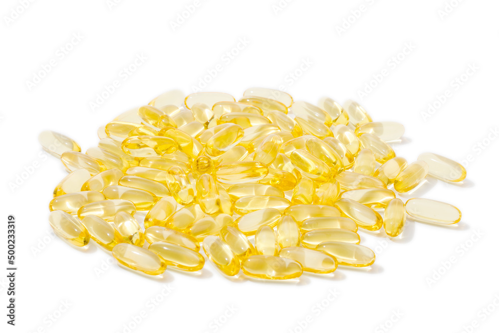 Close up of oil filled capsules suitable for: fish oil, omega 3, omega 6, omega 9, vitamin A, vitamin D, vitamin D3, vitamin E - Image Close up of oil filled capsules suitable for: fish oil, omega 3, omega 6, omega 9, vitamin A, vitamin D, vitamin D3, vitamin E - Image