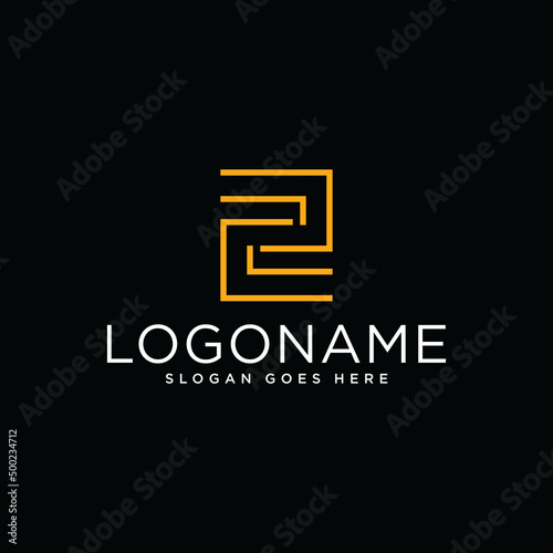 CUSTOM ABSTRACT GEOMETRIC Z LETTER LOGO DESIGN MODERN