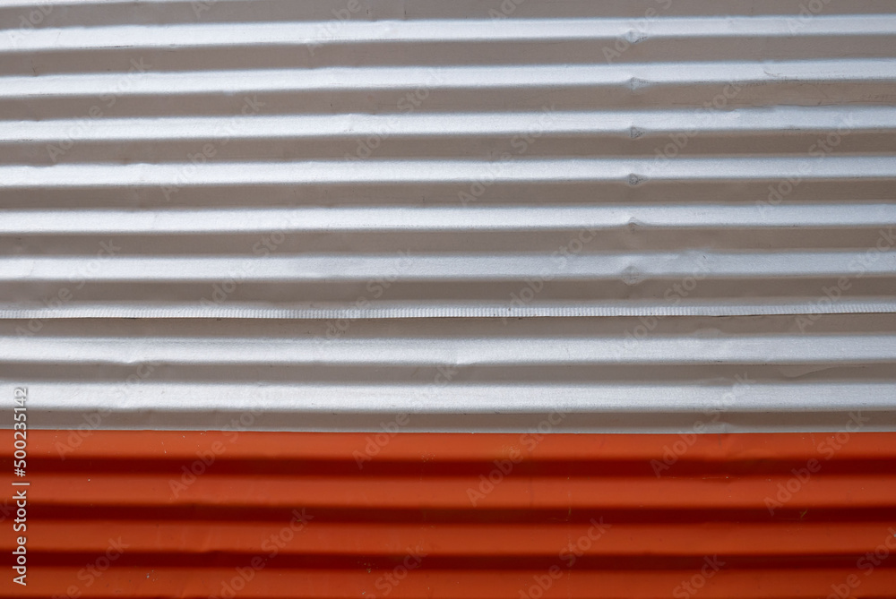 two tone corrugated sheet metal textured background
