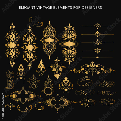 Decorative Vintage Elements For Designers