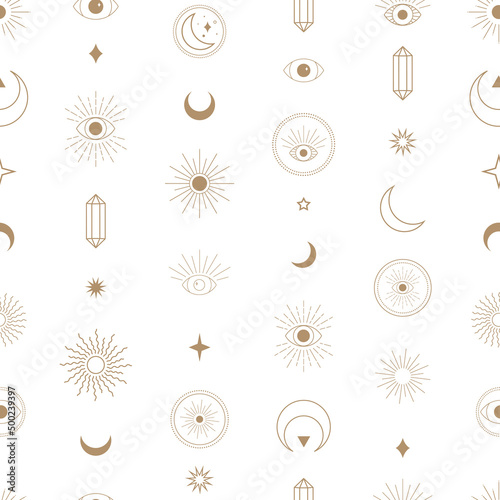 Mystical esoteric background, astrology wallpaper.