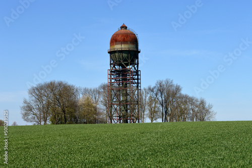 Old historical water tower, in Dortmund, Germany.