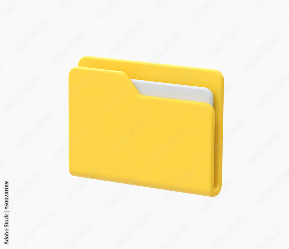 3d Realistic data folder icon vector illustration. 3d Realistic data folder icon vector illustration.