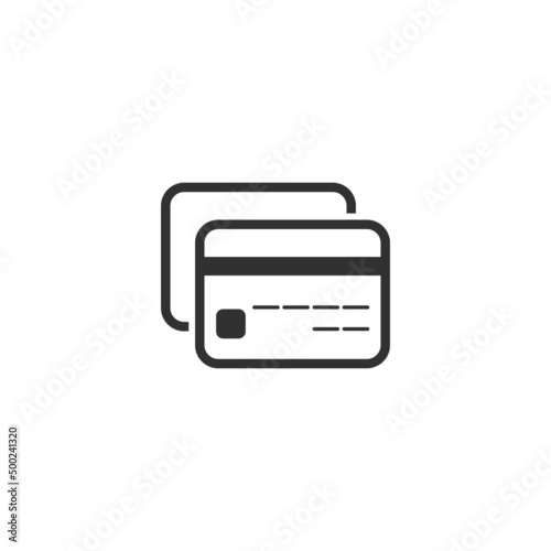Credit card stack vector ic...