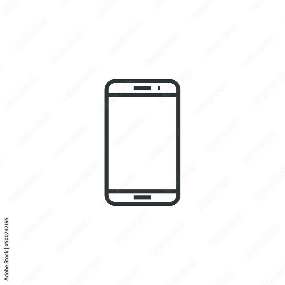 Vector sign of the Smartphone symbol is isolated on a white background. Smartphone icon color editable. Vector sign of the Smartphone symbol is isolated on a white background. Smartphone icon color editable.