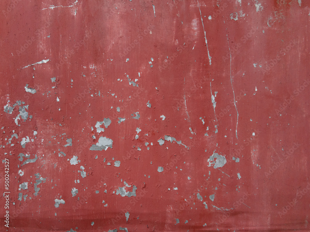 Grunge metal surface in paint, with scratches