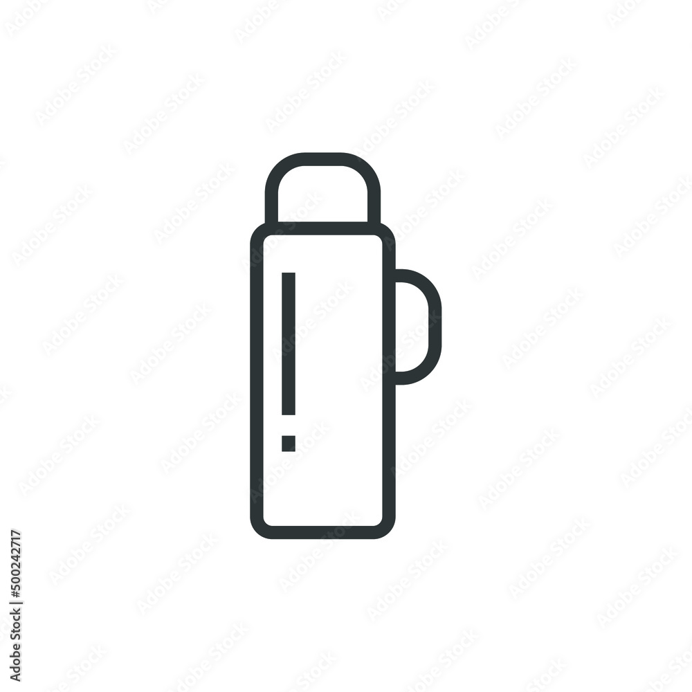 Vector sign of the thermos symbol is isolated on a white background. thermos icon color editable. Vector sign of the thermos symbol is isolated on a white background. thermos icon color editable.