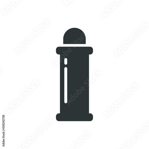 Vector sign of the thermos symbol is isolated on a white background. thermos icon color editable.