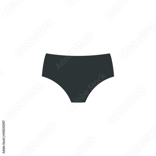 Vector sign of the underpant symbol is isolated on a white background. underpant icon color editable.