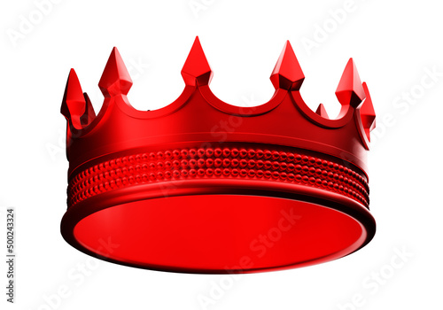 Royal red crown. Emperor's ...