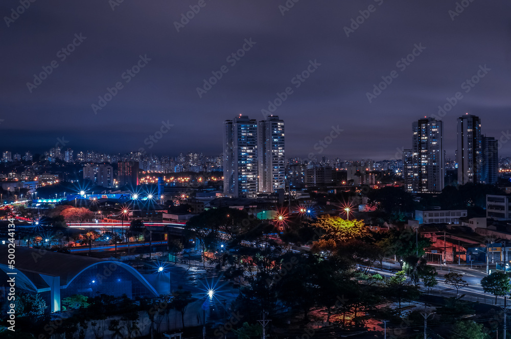 Sao Paulo skyline at night