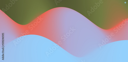 Abstract wavy background with modern gradient colors. Trendy liquid design. Motion sound wave. Vector illustration for banners, flyers and presentation.