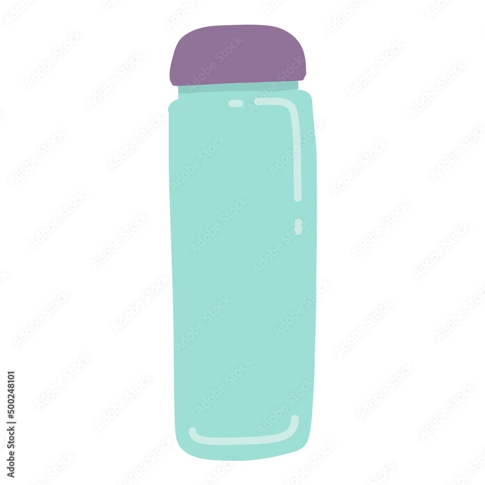 Plastic bio reusable bottle element. Recycling plastic, zero waste and eco bottle and pack Plastic bio reusable bottle element. Recycling plastic, zero waste and eco bottle and pack