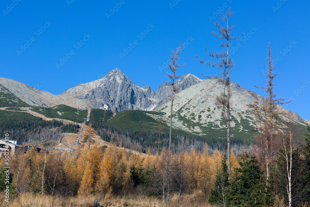 Vysoké Tatry, High Tatra Mountains - the mountain range and national park in Slovakia
