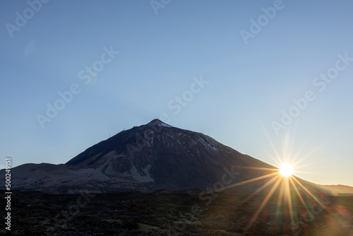 el teide at sunset tenerife