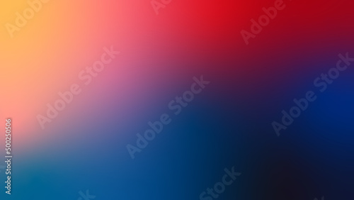 Abstract Modern Digital Blurred Dynamic Red Blue Soft Color Gradient