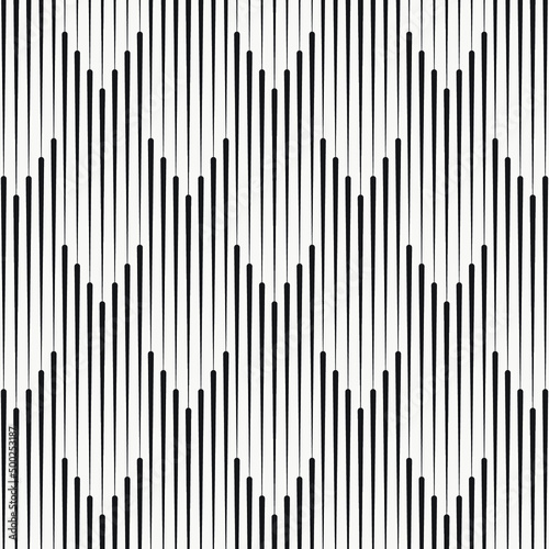 Linear vector pattern, repeating linear abstract arrow and wave   or triangle shape. Pattern is clean for fabric, wallpaper, printing. Pattern is on swatches panel