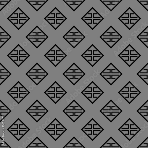 gray monochrome geometric fabric pattern
