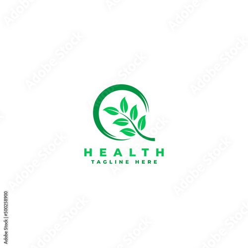 Health logo design template vector illustration