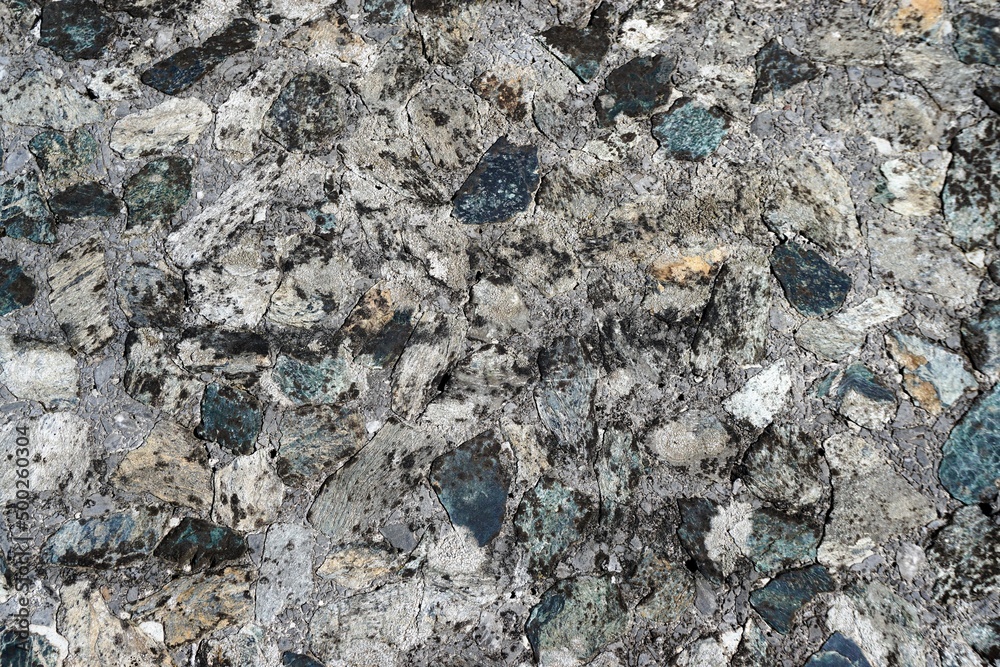 Naklejka premium Grau-schwarze Marmorfläche mit Muster