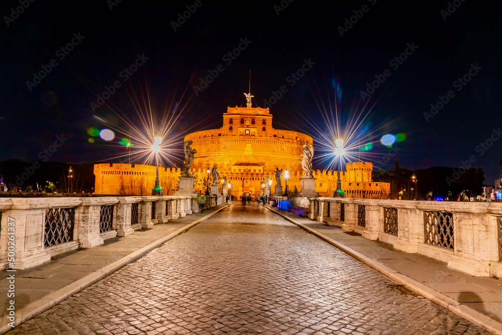 Naklejka premium panorama eternal city of Rome in Italy