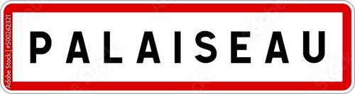 Panneau entrée ville agglomération Palaiseau / Town entrance sign Palaiseau photo