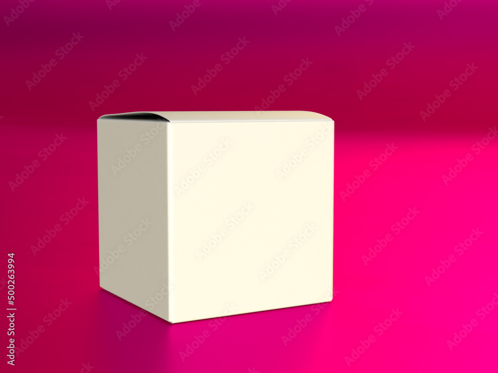 Cosmetic box mockup template classic clear design Cosmetic box mockup template classic clear design
