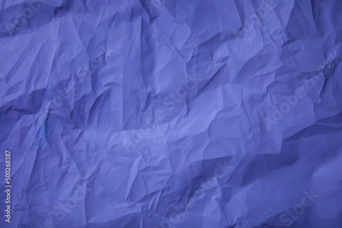 Crumpled recycle blue paper background - blue paper crumpled texture - Pink paper crumpled texture - Image