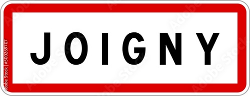Panneau entrée ville agglomération Joigny / Town entrance sign Joigny