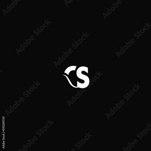 Minimal Letter CS SC Logo Design , CS SC Icon