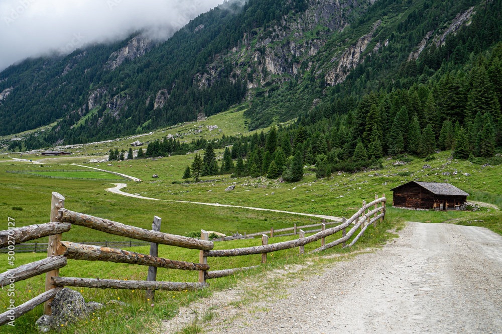 landscape austria mountans wanderweg sky krimml