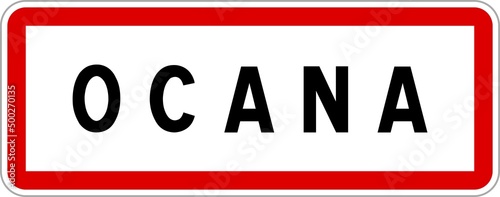 Panneau entrée ville agglomération Ocana / Town entrance sign Ocana