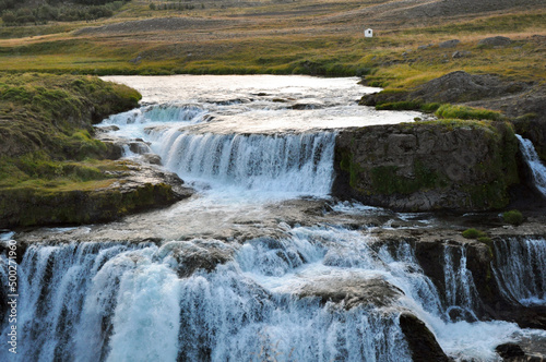 waterfall in the mountains