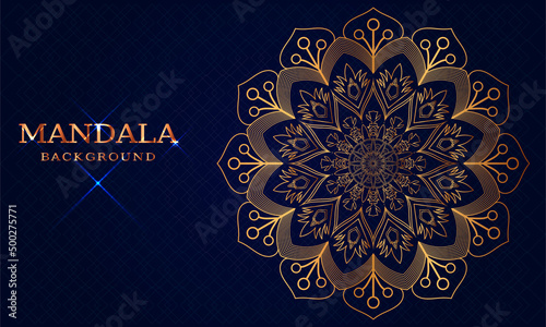 Luxury mandala background and golden arabesque pattern Arabic Islamic east style. decorative mandala for print, cover, poster, banner, brochure, and flyer, EPS 10
