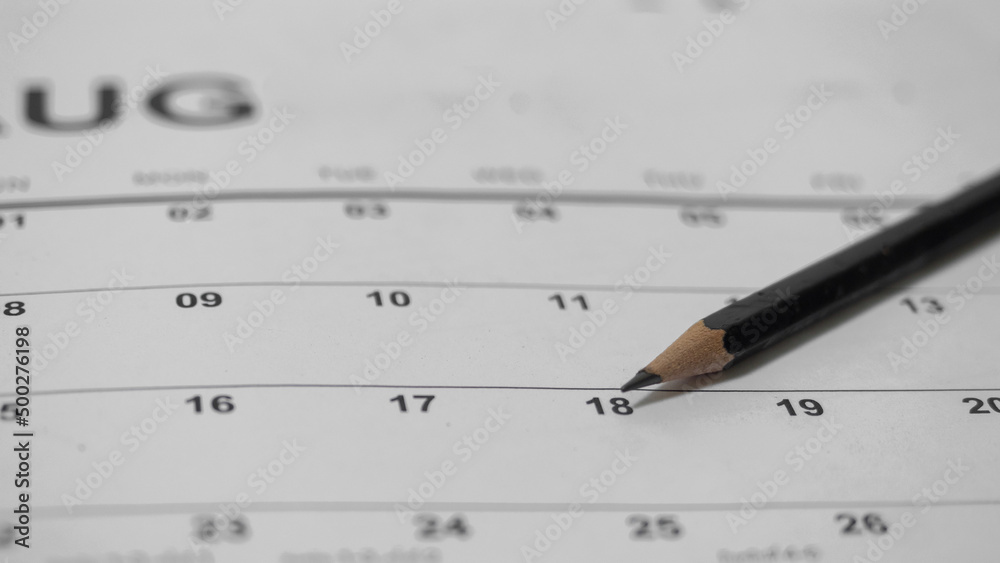 Black marking on checklist box with pencil close up. Checklist concept Black marking on checklist box with pencil close up. Checklist concept