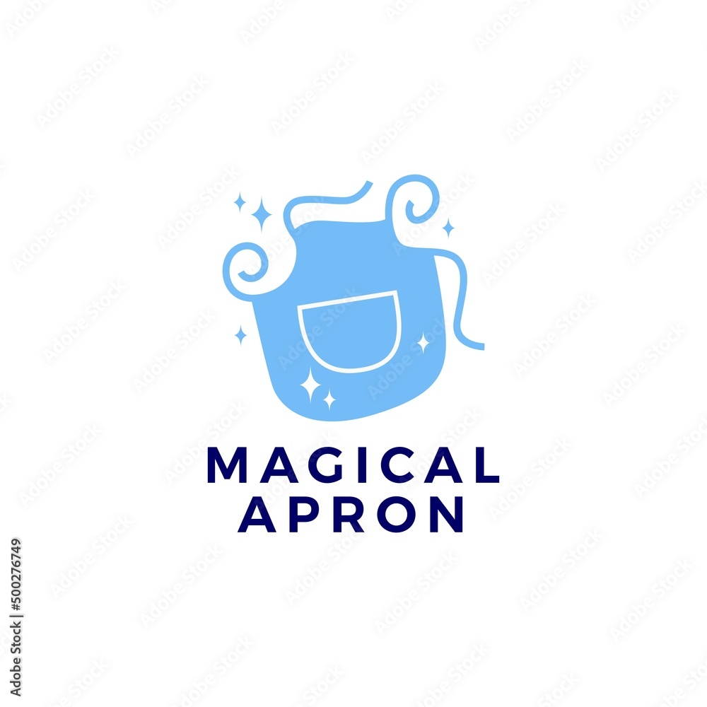 Magical Apron Logo Vector Icon Illustration