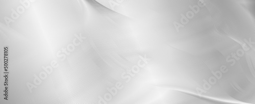 Silver silk. Premium background design with diagonal line pattern in white color. Vector grey horizontal template for business banner, formal invitation, luxury voucher, prestigious gift certificate