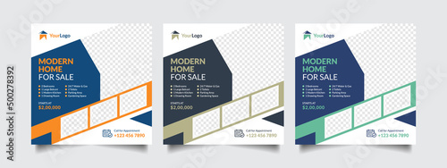 Real Estate Social Media Post and Web Banner Design Template