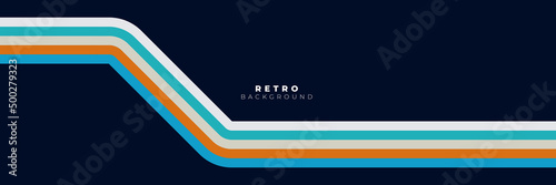 Abstract simple retro style with stripes 1970 background design Vector illustration