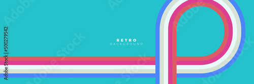 Abstract simple retro style with stripes 1970 background design Vector illustration