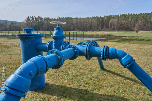 ground water source connection to the puplich water supply system in Franconia, Bavaria, Germany
 photo