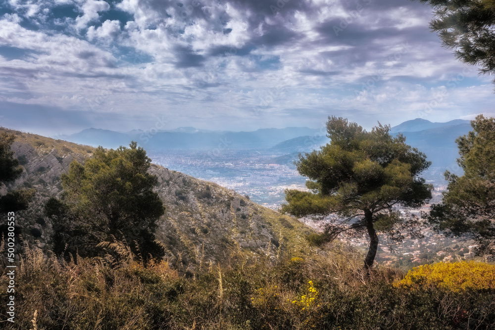 Sicilian Spring Coastal Hills on a lovely spring day in Italy, Europe Sicilian Spring Coastal Hills on a lovely spring day in Italy, Europe